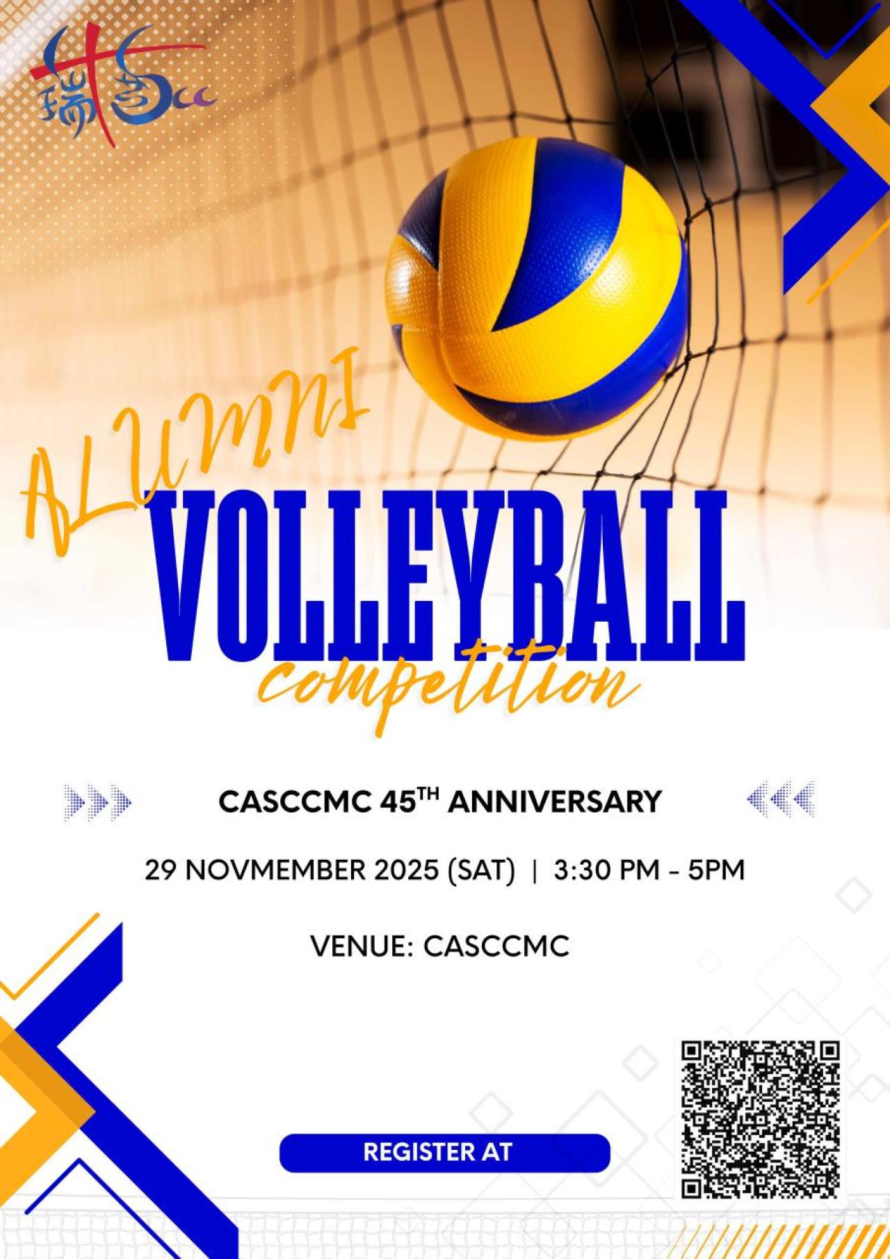 45th Open Day Alumni Volleyball Competiton Poster